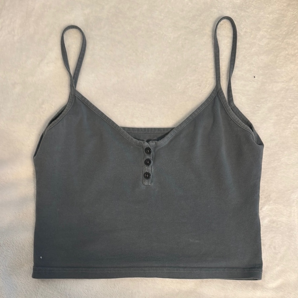 PacSun Gray Fitted Camisole Top